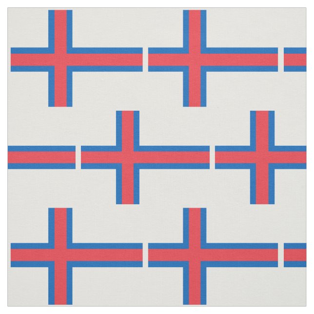 Tecido Bandeira das Ilhas Faroé (Modelo)