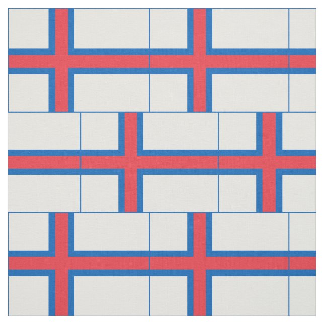Tecido Bandeira das Ilhas Faroé (Modelo)