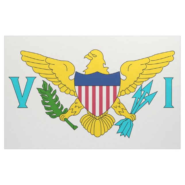 Tecido Bandeira das Ilhas Virgens dos EUA (Jarda)