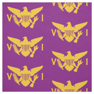 Tecido Bandeira das Ilhas Virgens dos EUA (Grande) Roxo e