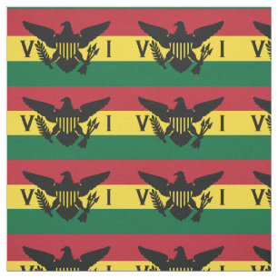 Tecido Bandeira das Ilhas Virgens dos EUA   Vermelho, Ama