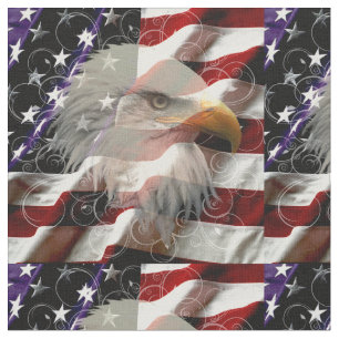 Tecido Bandeira de Águia Americana