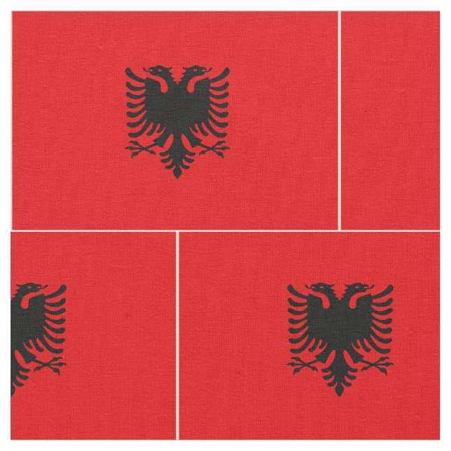 Tecido Bandeira de Albânia (Detalhe)
