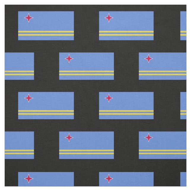 Tecido Bandeira de Aruba (Modelo)