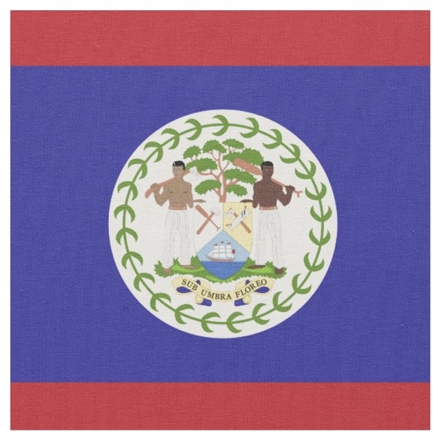 Tecido bandeira de Belize (Detalhe)