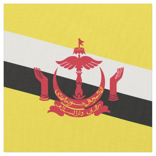 Tecido bandeira de Brunei (Detalhe)