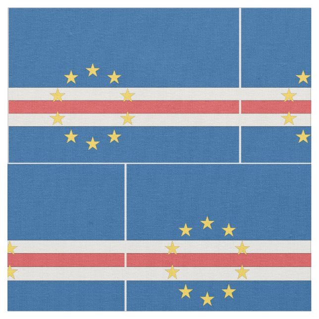 Tecido Bandeira de Cabo Verde (Detalhe)