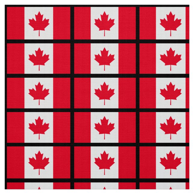 Tecido Bandeira de Canadá (Modelo)