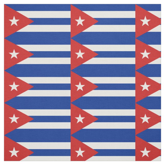 Tecido Bandeira de Cuba (Modelo)
