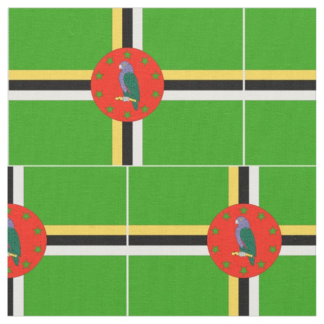 Tecido Bandeira de Dominica (Detalhe)