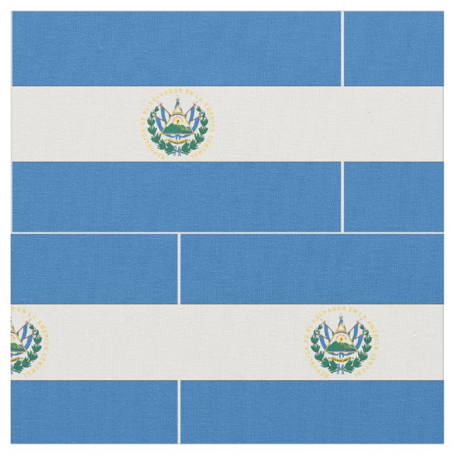 Tecido Bandeira de El Salvador (Detalhe)