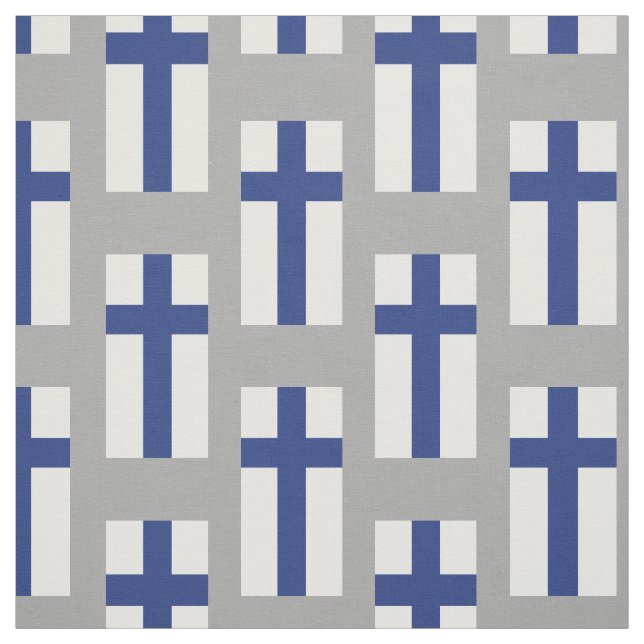 Tecido Bandeira de Finlandia (Modelo)