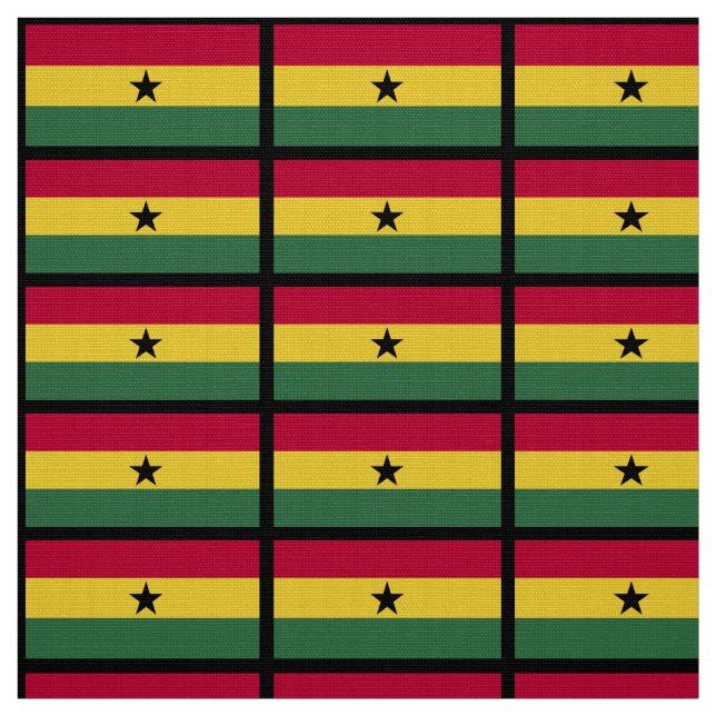 Tecido Bandeira de Ghana (Modelo)