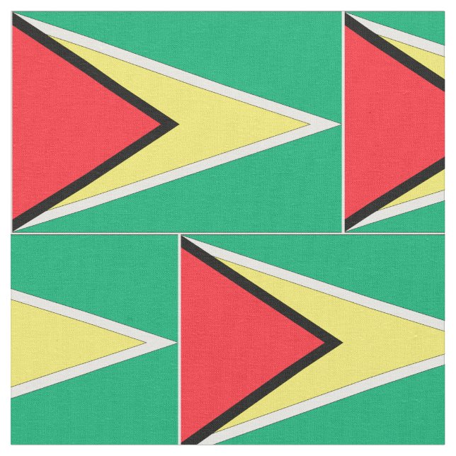 Tecido Bandeira de Guyana (Detalhe)