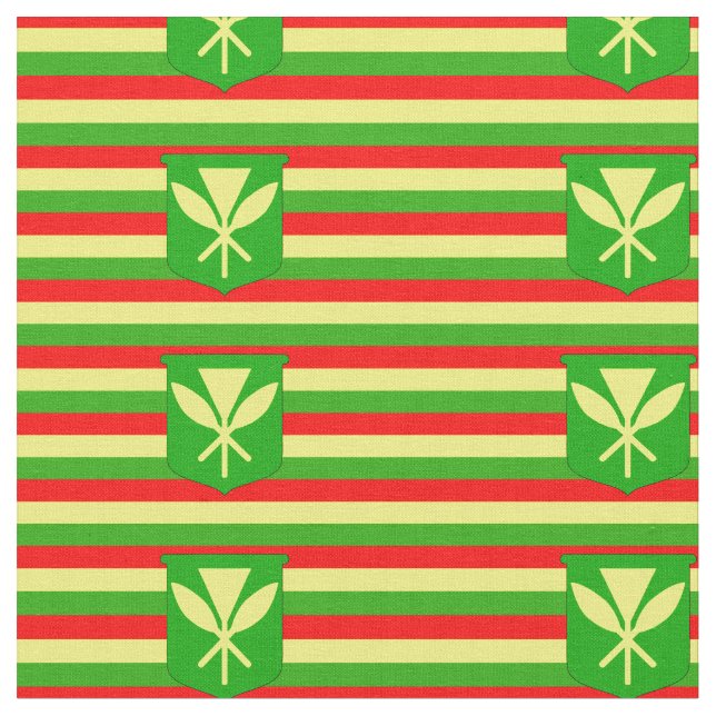 Tecido Bandeira de Kanaka Maoli (Detalhe)