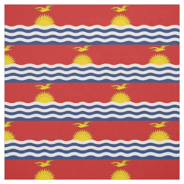 Tecido Bandeira de Kiribati (Modelo)