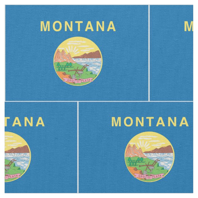 Tecido Bandeira de MONTANA - (Detalhe)