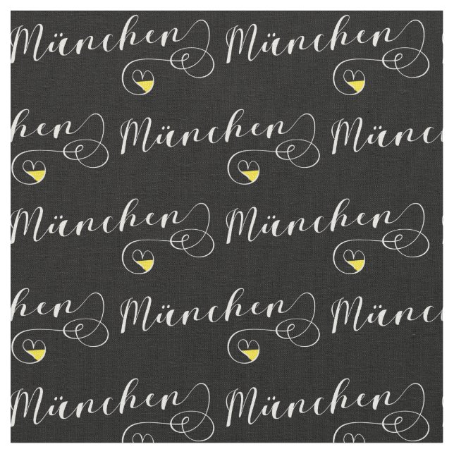 Tecido Bandeira de Munique Heart, München Flagge (Detalhe)