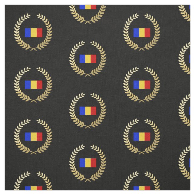 Tecido Bandeira de Romania (Modelo)
