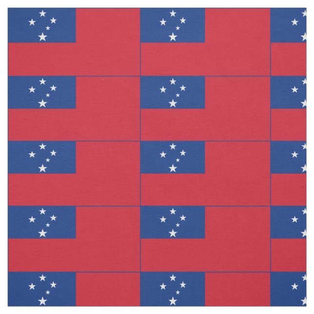 Tecido Bandeira de Samoa (Modelo)