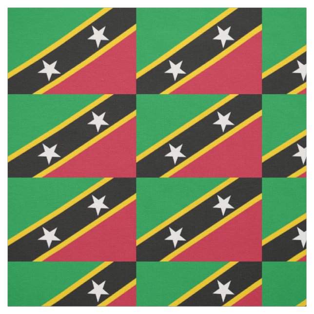 Tecido Bandeira de São Cristóvão e Nevis (Modelo)