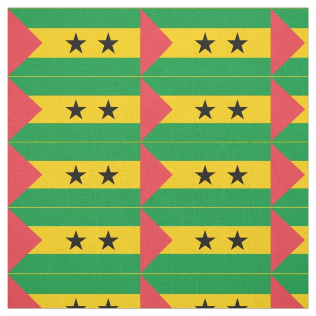 Tecido Bandeira de São Tomé e Príncipe (Modelo)