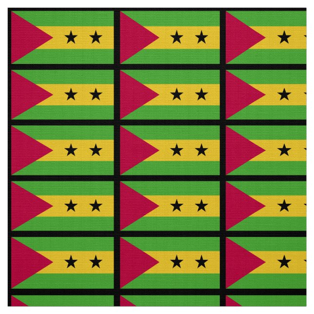 Tecido Bandeira de São Tomé e Príncipe (Modelo)