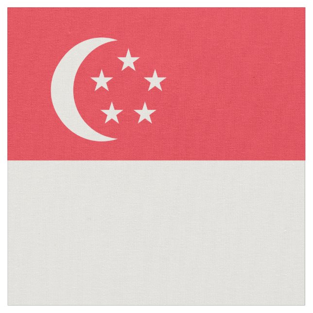 Tecido bandeira de Singapura (Detalhe)