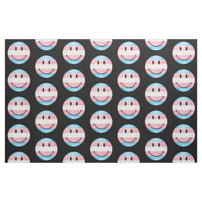Tecido Bandeira de sorriso redonda do Transgender (Fat Quarter)