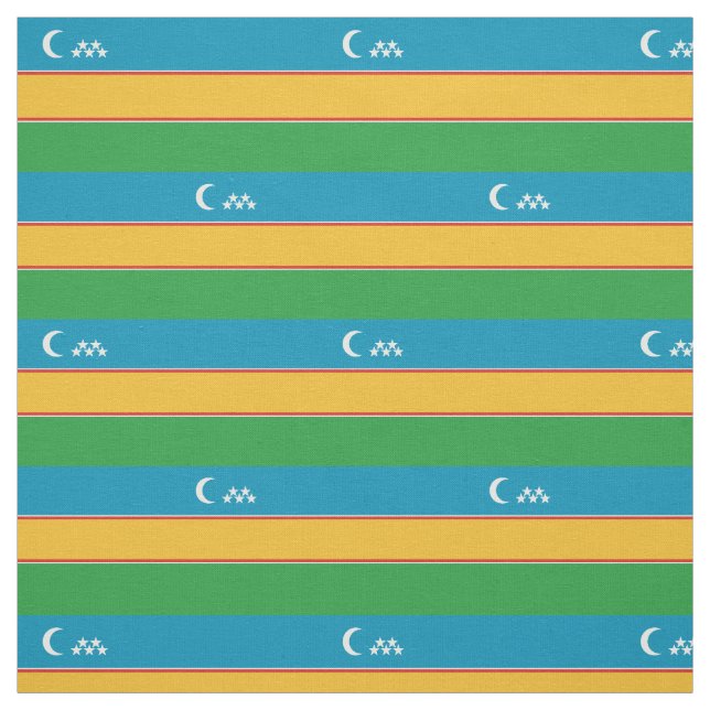 Tecido Bandeira do Caracalpaquistão (Modelo)