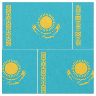 Tecido Bandeira do Cazaquistão