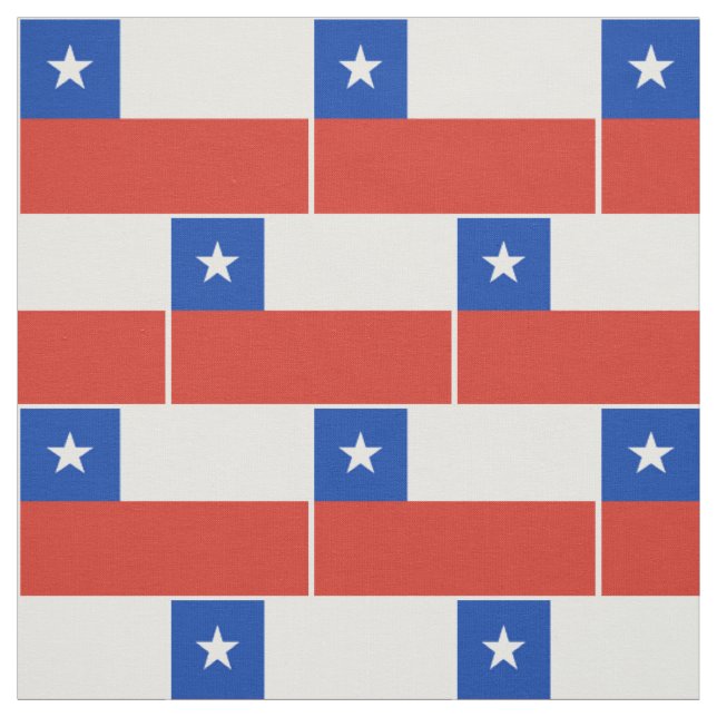 Tecido Bandeira do Chile (Modelo)