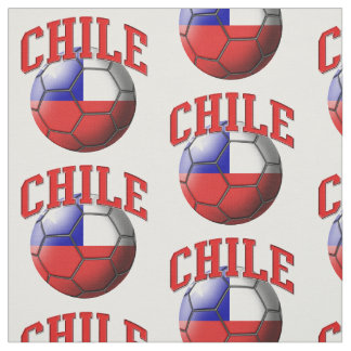 Tecido Bandeira do Chile Soccer Ball Pattern