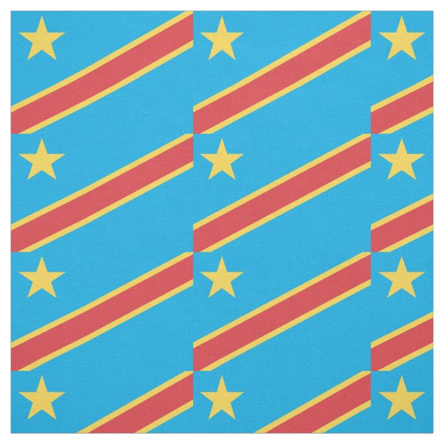 Tecido Bandeira do Congo (Modelo)
