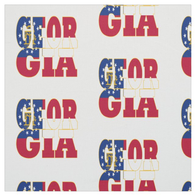 Tecido bandeira do estado americano da Geórgia (Modelo)