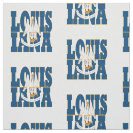 Tecido bandeira do estado americano da Louisiana