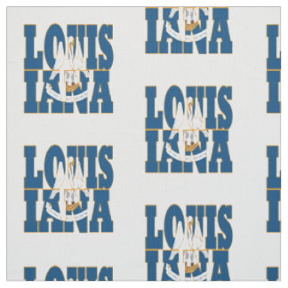 Tecido bandeira do estado americano da Louisiana