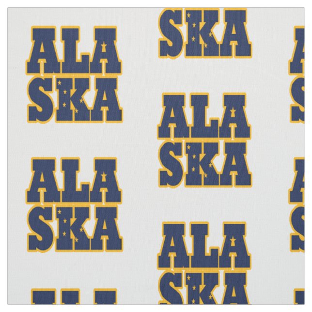 Tecido Bandeira do estado americano de Alaska (Modelo)