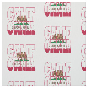 Tecido Bandeira do estado americano de Califórnia