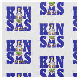 Tecido Bandeira do estado americano de Kansas