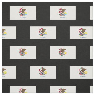 Tecido Bandeira do estado de Illinois