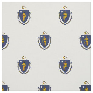 Tecido Bandeira do estado de Massachusetts