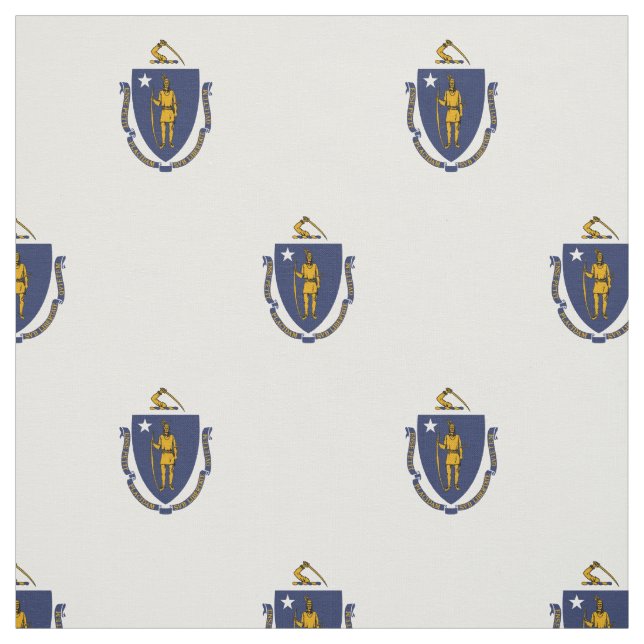 Tecido Bandeira do estado de Massachusetts (Modelo)