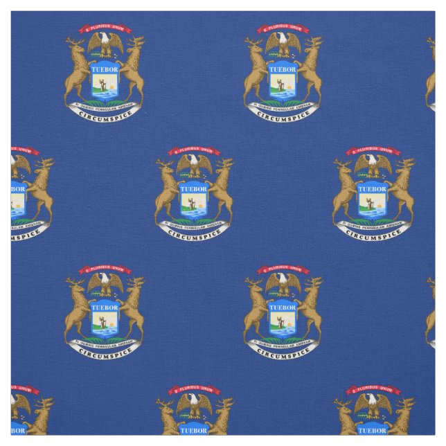 Tecido Bandeira do estado de Michigan (Modelo)