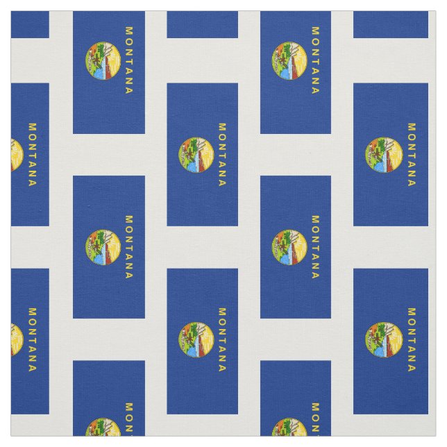 Tecido Bandeira do estado de Montana (Modelo)
