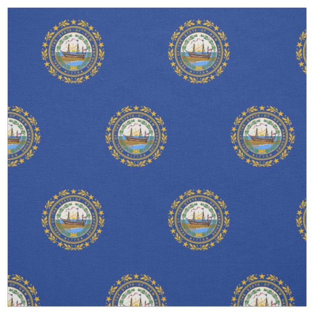 Tecido Bandeira do Estado de New Hampshire (Modelo)