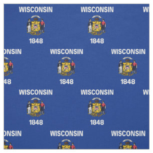 Tecido Bandeira do Estado de Wisconsin