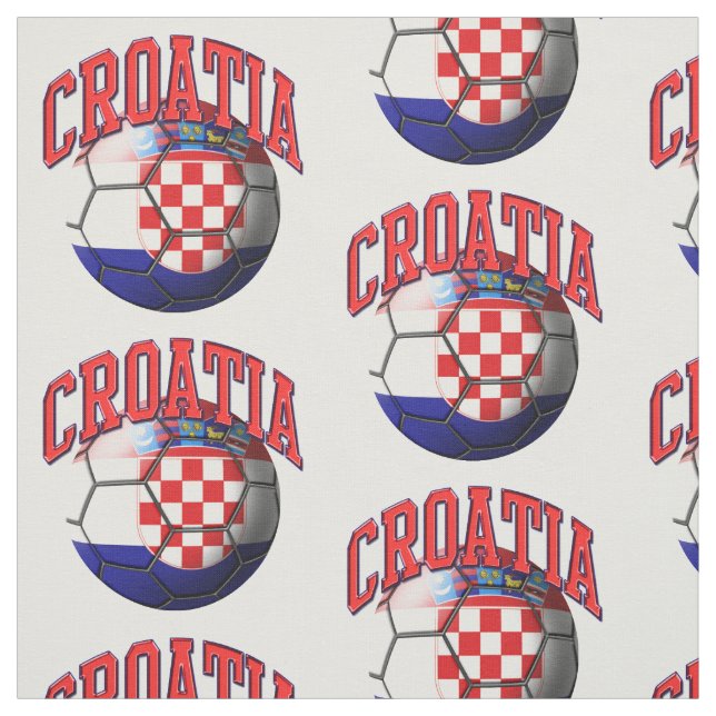 Tecido Bandeira do futebol croata (Modelo)