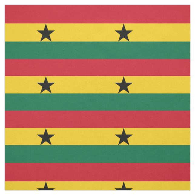 Tecido Bandeira do Gana (Modelo)