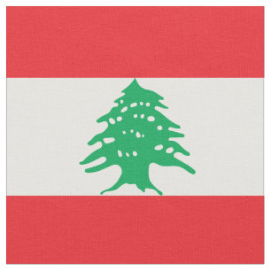 Tecido Bandeira do Líbano